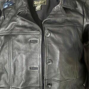 Eddie Bauer Women's Black Leather Jacket